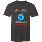 Best Pilot in the Sky-Best Dad in the World - T-Shirt