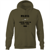 PILOT'S LOOKING DOWN - POCKET HOODIE SWEATER