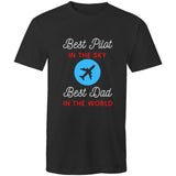 Best Pilot in the Sky-Best Dad in the World - T-Shirt