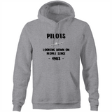 PILOT'S LOOKING DOWN - POCKET HOODIE SWEATER