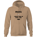 PILOT'S LOOKING DOWN - POCKET HOODIE SWEATER