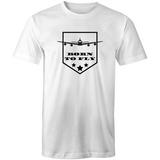 BORN TO FLY T SHIRT - Black Text