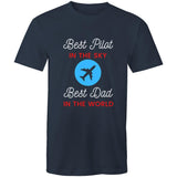 Best Pilot in the Sky-Best Dad in the World - T-Shirt