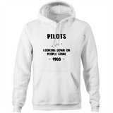 PILOT'S LOOKING DOWN - POCKET HOODIE SWEATER