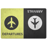DEPARTURE ARRIVAL DOORMAT