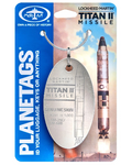 Titan II missile skin tag, LGM-25C, cut from a decommissioned Titan II
