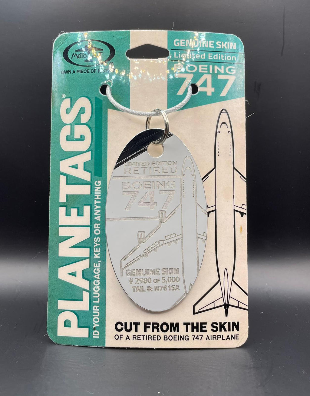 Boeing 747-200 N761SA Partial PlaneTag in two colours