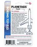 BOEING 727-222 - PLANETAGS TAIL # N7262U