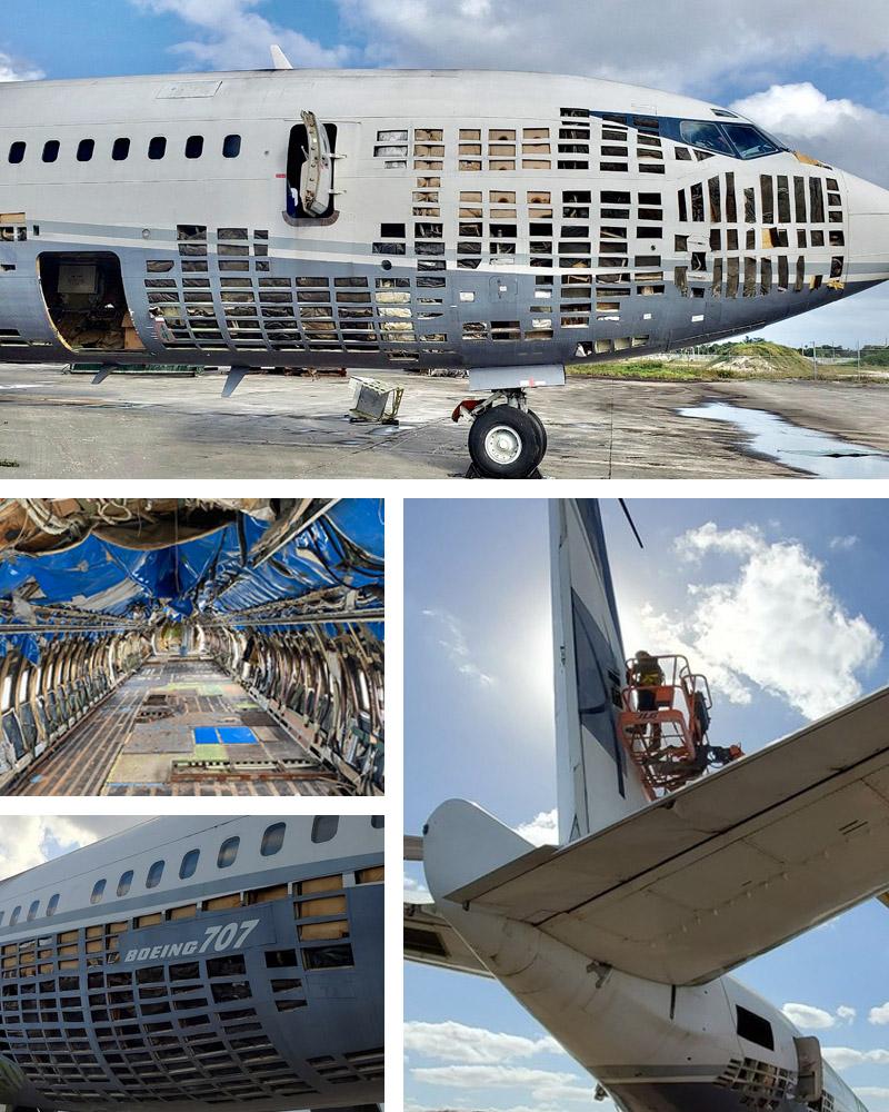 BOEING 707-330 - PLANETAGS TAIL #N88ZL - Dark Grey