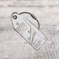 AviationTag Boeing 747 keychain in white, sold out
