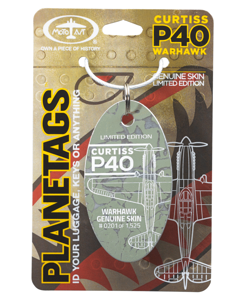 Curtiss P-40 Warhawk PlaneTag, sold out