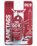 TWA Douglas DC-9-31 N976Z PlaneTag in red
