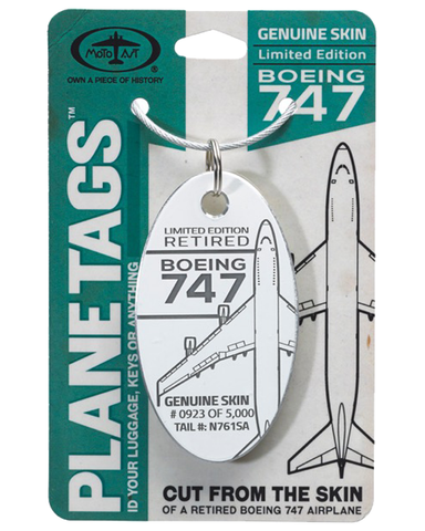 WHITE - BOEING 747 PLANETAG TAIL# N761SA