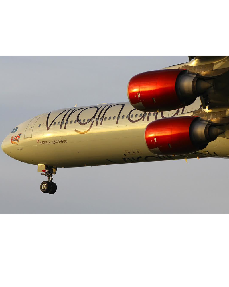 VIRGIN ATLANTIC VARGA GIRL A340 PLANETAG
