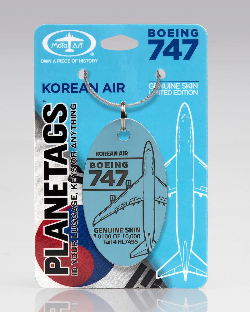 BLUE - KOREAN AIR BOEING 747-400 PLANETAGS HL7495