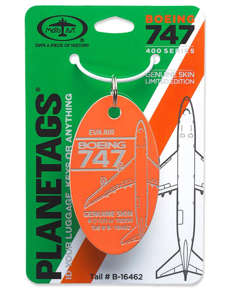 EVA BOEING 747-400 - PLANETAGS TAIL #B-16462