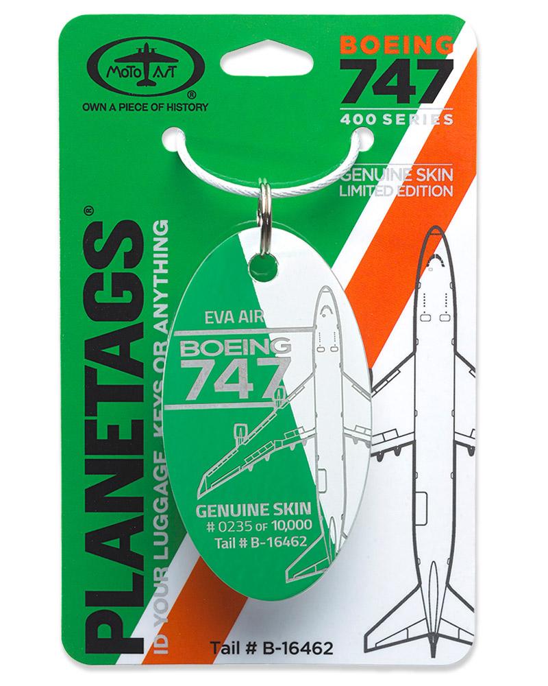 EVA BOEING 747-400 - PLANETAGS TAIL #B-16462