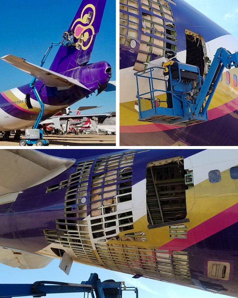 BOEING THAI AIRWAYS 747 PLANETAG TAIL #HS-TGM