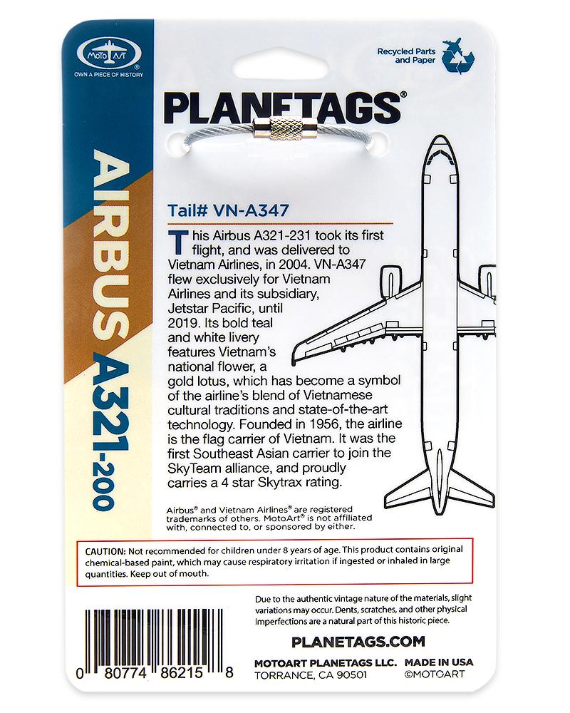 VIETNAM AIRLINES AIRBUS A321-200 - PLANETAGS TAIL #VN-A347