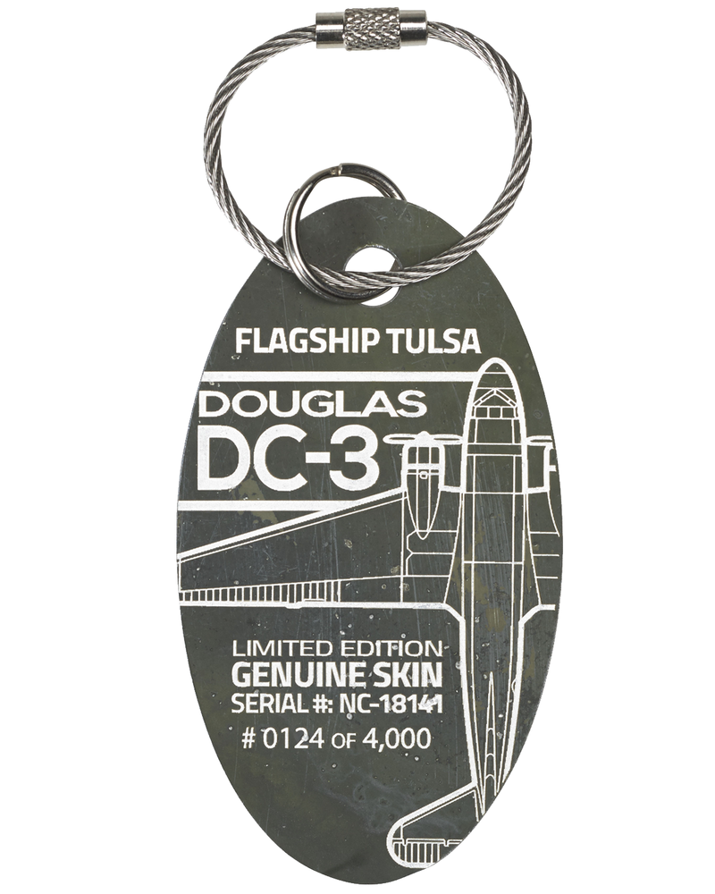 DC-3 FLAGSHIP TULSA PLANETAG SERIAL #NC-18141
