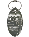 DC-3 FLAGSHIP TULSA PLANETAG SERIAL #NC-18141