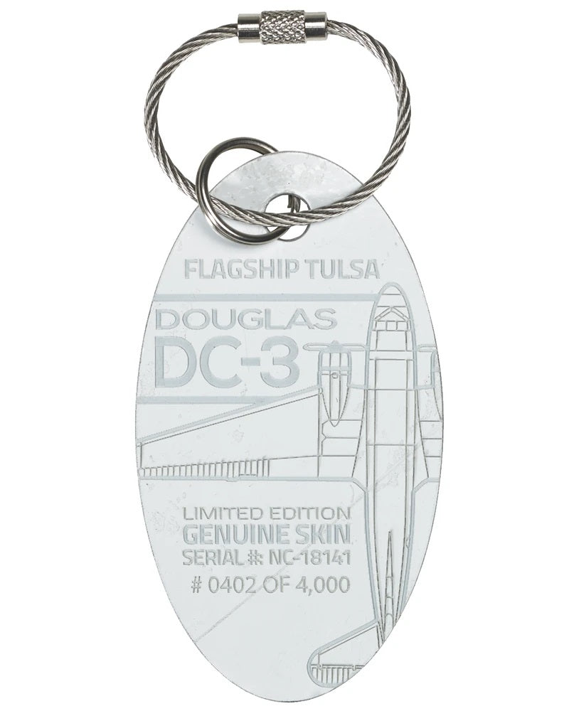 DC-3 FLAGSHIP TULSA PLANETAG SERIAL #NC-18141
