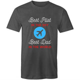 Best Pilot in the Sky-Best Dad in the World - T-Shirt