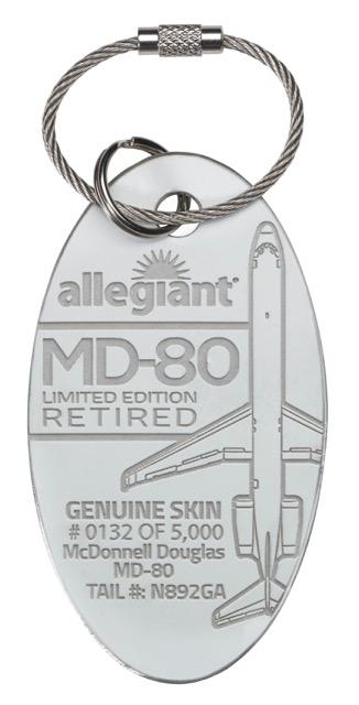 ALLEGIANT AIR MCDONNELL DOUGLAS MD80 PLANETAG TAIL# N892GA