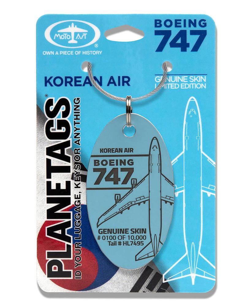 BLUE - KOREAN AIR BOEING 747-400 PLANETAGS HL7495