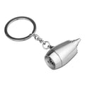 Boeing 787 Dreamliner engine keychain in polished aluminium