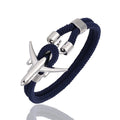 Airplane bracelet in polished aluminium and paracord