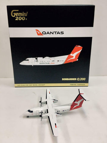 GEMINI JETS 1:200 Qantaslink Bombardier Dash-8-Q200 VH-TQX ‘Qantas’ (G2QFA836)