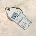 AviationTag Cessna 172 keychain in white, sold out