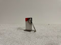 Genuine titanium jet engine turbine blades, chrome plated and uncoated