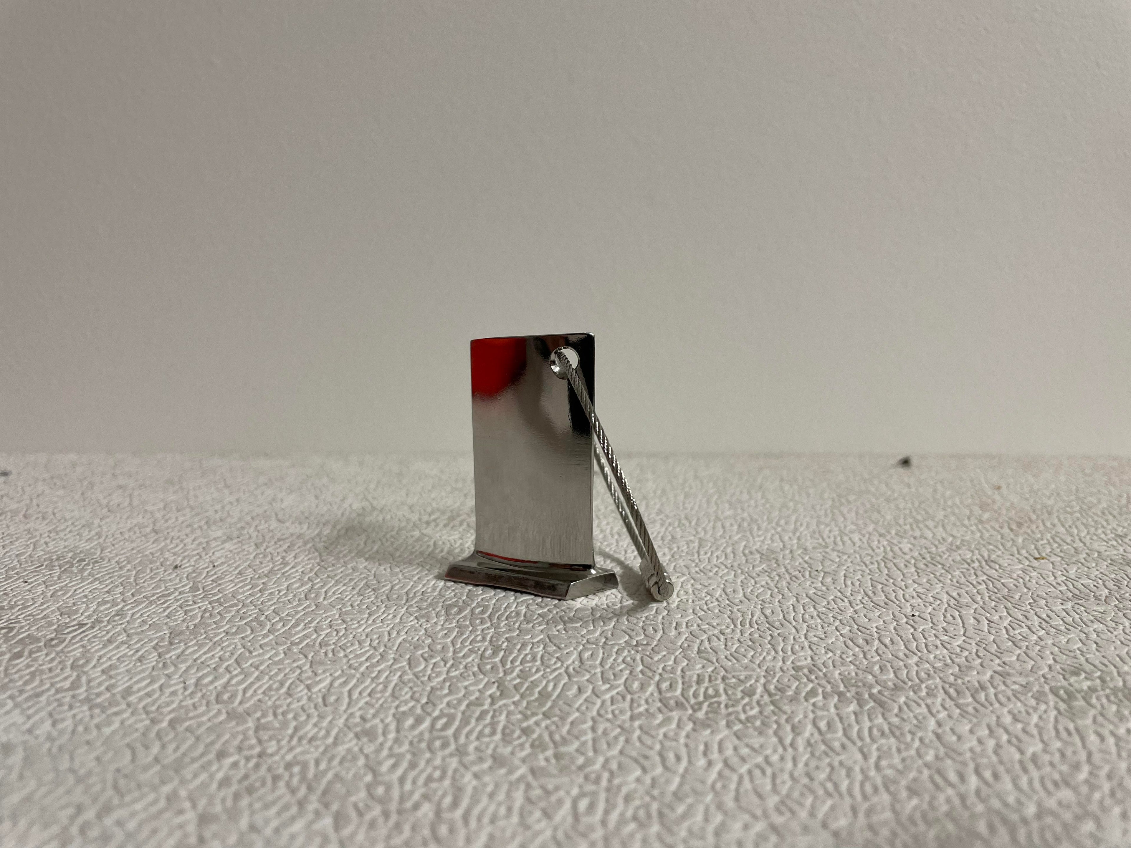 Genuine titanium jet engine turbine blades, chrome plated and uncoated